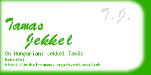 tamas jekkel business card